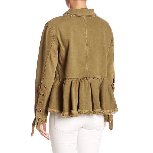 Free People Willow Peplum Hem Jacket NWT - Picture 3 of 5